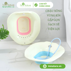 Bộ chậu xông vùng kín sau sinh gấp gọn