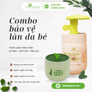 combo bảo vệ da cho bé
