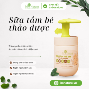 Sữa tắm gội thảo dược trẻ em I’M NATURE