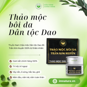 Thảo mộc bôi viêm da trắng TRẦN KIM HUYỀN – Thảo mộc dân tộc Dao 10gr