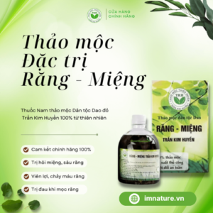 Thảo mộc Đặc Trị Răng Miệng TRẦN KIM HUYỀN 500ml