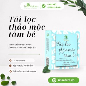 Túi lọc thảo mộc tắm bé (Hộp 10 túi/10 lần tắm) – WonMom